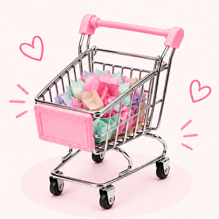 3 papelitos del carrito sorpresa